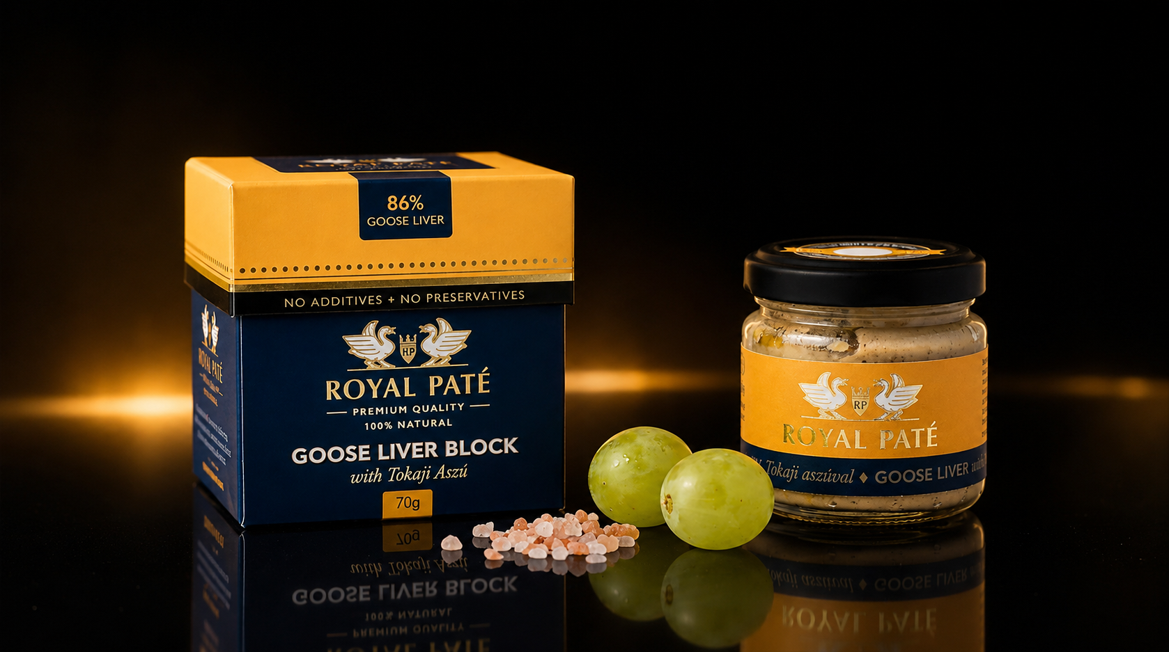 Premium Goose Liver Block with Tokaji Aszú - Amber & Truffle Artisanal Selection