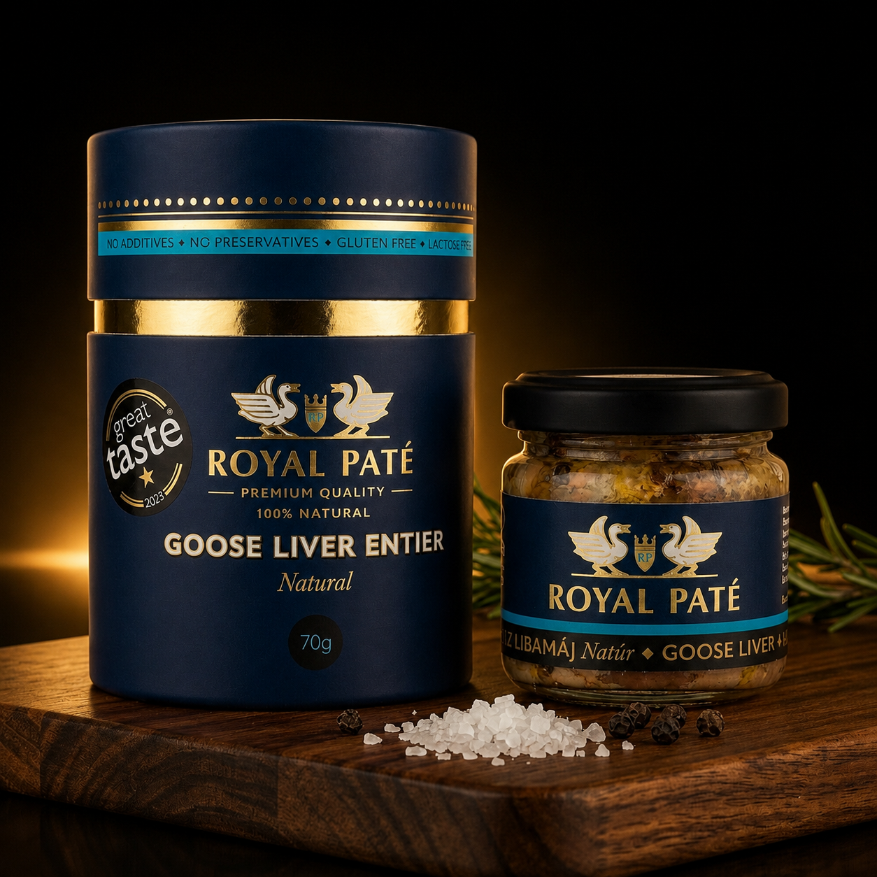 Premium Goose Liver Entier Natural - Amber & Truffle Artisanal Selection